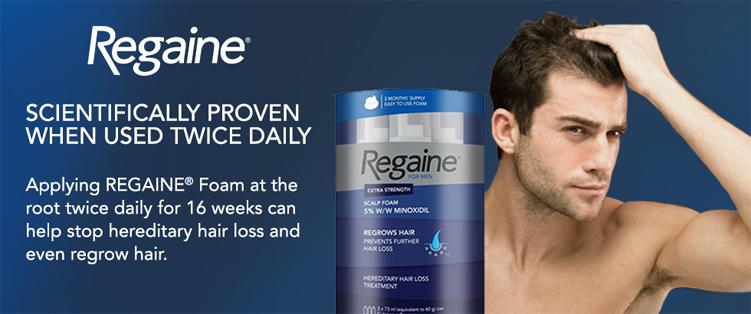 Regaine For Men 5% Extra Strength Hair Regrowth Treatment Foam - 3 Months Supply