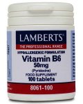 Lamberts Vitamin B6 (pyridoxine) Tablets 50mg Pack of 100