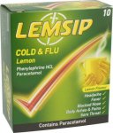 Lemsip Cold & Flu Lemon Pack of 10