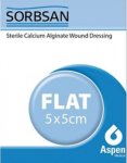Sorbsan Sterile Calcium Alginate Wound Dressing 5cm x 5cm