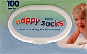 Nappy Sacks Bags Pack of 100