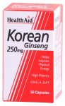 HealthAid Korean Ginseng 250mg Capsules Pack of 50