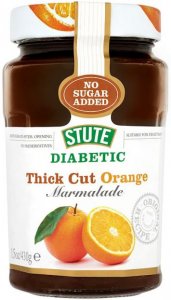 Stute Diabetic Thick Cut Orange Marmalade 430g