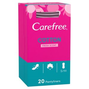Carefree Normal Pantyliners Cotton Fresh Scent Pack of 20