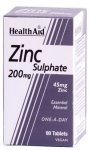 HealthAid Zinc Sulphate 200mg Tablets Pack of 90