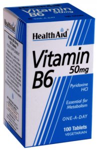 HealthAid Vitamin B6 50mg Tablets Pack of 100
