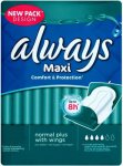 Always Maxi Normal Plus Sanitary Towels With Wings Pack of 16