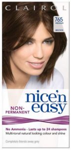 Clairol Nice n Easy Non Ammonia 24 Wash Medium Brown 765