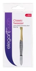 Elegant Touch Gold Tip Slant Tweezers