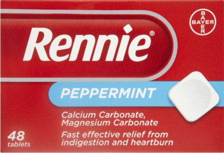 Rennie Peppermint Tablets Pack of 48