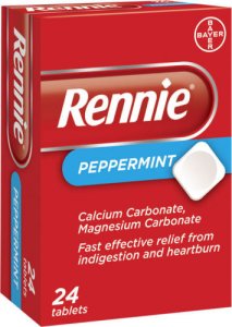 Rennie Peppermint Tablets Pack of 24