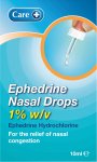 Care Ephedrine Nasal Drops 1% 10ml