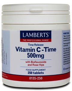 Lamberts Vitamin C & Bioflavonoids Tablets 500mg Pack of 250