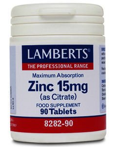 Lamberts Zinc Citrate Tablets 15mg Pack of 90