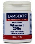 Lamberts Vitamin E Capsules 250iu Pack of 100