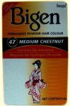 Bigen Permanent Powder Hair Colour Medium Chestnut 47