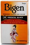 Bigen Permanent Powder Hair Colour Oriental Black 59