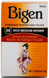 Bigen Permanent Powder Hair Colour Rich Medium Brown 56