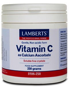 Lamberts Vitamin C as Calcium Ascorbate Crystals 250g