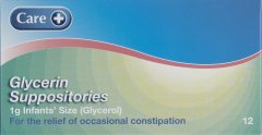 Care Glycerin Suppositories Infant Pack of 12