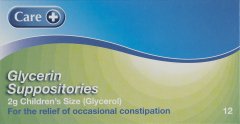 Care Glycerin Suppositories Child Pack of 12