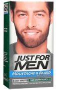 Just For Men Mustache & Beard Dark Brown-Black M-45