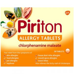 Piriton Allergy Tablets Pack of 30