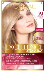 L'Oreal Excellence Creme Natural Light Ash Blonde 9.1