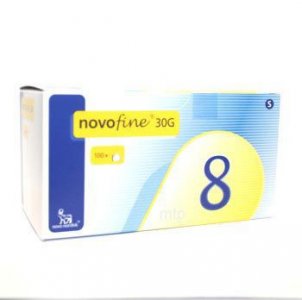 Novofine Needles 8mm/30g Pack of 100