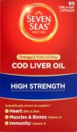 Seven Seas Pure Cod Liver Oil High Strength Capsules Pack of 60