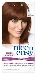 Clairol Nice n Easy Non Ammonia 24 Wash Mahogany 81