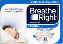 Breathe Right Nasal Strips Small/Medium Original Pack of 30 x 6