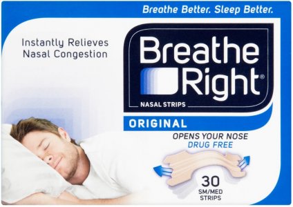 Breathe Right Nasal Strips Small/Medium Original Pack of 30 x 3