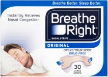 Breathe Right Nasal Strips Large Original Pack of 30 x 2