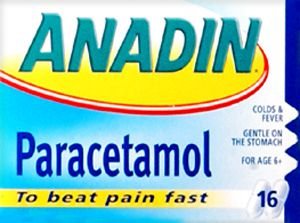Anadin Paracetamol Tablets Pack of 16