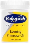 Valupak Evening Primrose Oil Capsules 500mg Pack of 30