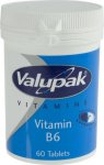 Valupak Vitamin B6 Tablets Pack of 60