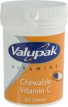 Valupak Chewable Vitamin C Tablets 80mg Pack of 60
