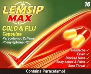 Lemsip Max Cold & Flu Capsules Pack of 16