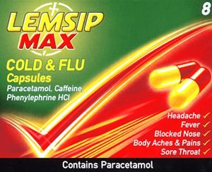 Lemsip Max Cold & Flu Capsules Pack of 8