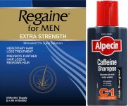Regaine Men 60ml Lotion Triple Pk & Alpecin Caffeine Shampoo C1 250ml