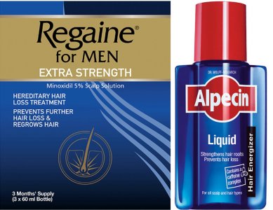 Regaine Men 60ml Lotion Triple Pack & Alpecin Liquid 200ml