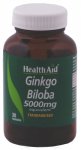HealthAid Ginkgo Biloba 5000mg Capsules Pack of 30