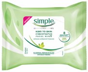 Simple Kind to Skin Cleansing Facial Wipes Pack of 25