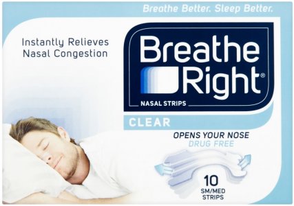 Breathe Right Nasal Strips Small/Medium Clear Pack of 10