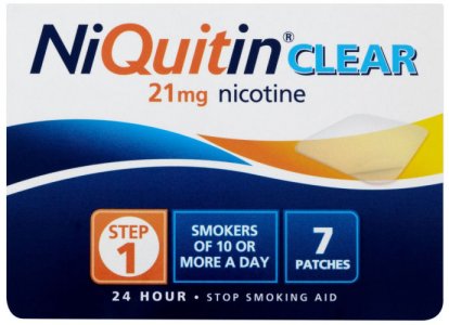 Niquitin 21mg Patches Clear Step 1 Pack of 7