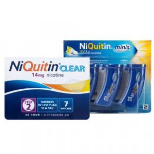 Niquitin Clear Patch Step 2 + Niquitin Minis Pack of 60