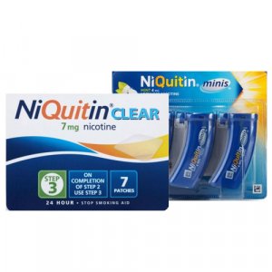 Niquitin Clear Patch Step 3 + Niquitin Minis Pack of 60