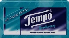 Tempo Tissue Single Box Menthol Pack of 80