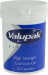 Valupak Cod Liver Oil High Strength Capsules 550mg Pack of 30